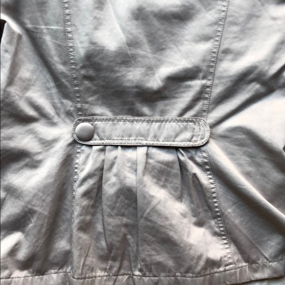 Taupe Belted Bell Sleeve Trench Coat - Picture 7 of 7